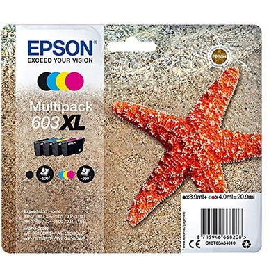 Product Αυθεντικό Μελάνι Epson C13T03A64020 4 Τεμάχια Μαύρο Πολύχρωμο base image
