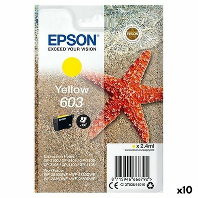 Product Αυθεντικό Μελάνι Epson XP-2100, 3100, 4100 / WF-2830DWF, 2850DW - N? 603 Κίτρινο (x10) base image
