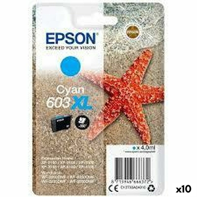 Product Αυθεντικό Μελάνι Epson 603 XL Κυανό (x10) base image