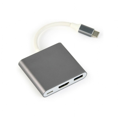 Product Docking Station Gembird USB C σε VGA A-CM-HDMIF-02-SG base image