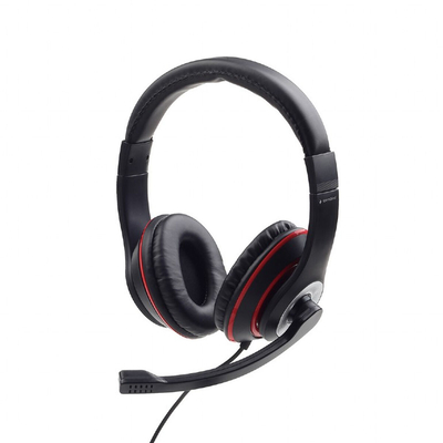 Product Headset Gembird MHS-03-BKRD base image