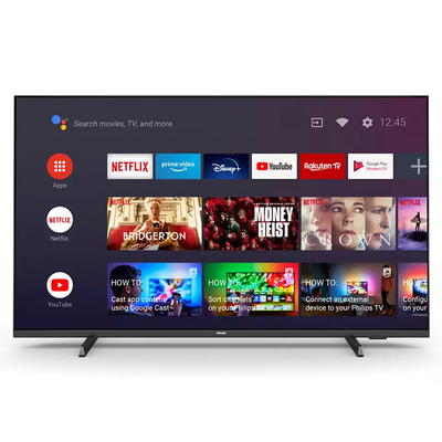 Product Smart TV Philips 65PUS7406 65" 4K Ultra HD LED WiFi Android TV Μαύρο base image