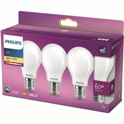 Product Λαμπτήρας LED Philips Bombilla E 7 W 60 W 806 lm (2700k) base image