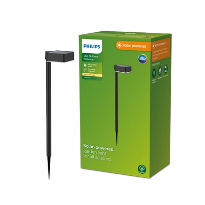 Product Ηλιακό Φωτιστικό κήπου Philips Vynce 1,5W Μαύρο Τετράγωνο (Θερμό Λευκό) base image