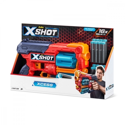 Product Παιδικό Όπλο Δράσης Zuru X-Shot Blaster Excel-Xcess Tk-12 (16 Darts) Orange base image