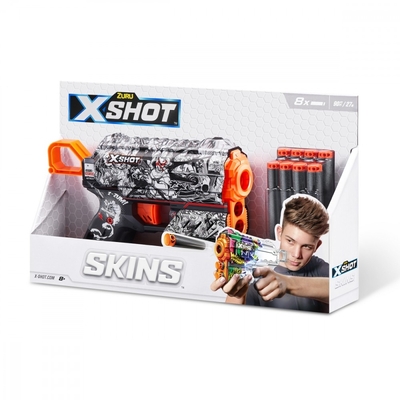Product Παιδικό Όπλο Δράσης Zuru X-Shot Blaster Skins Flux (8 Darts) Color D base image