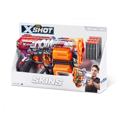 Product Παιδικό Όπλο Δράσης Zuru X-Shot Launcher Skins Dread (12 Darts) Color A base image