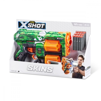 Product Παιδικό Όπλο Δράσης Zuru X-Shot Launcher Skins Dread (12 Darts) Color D base image