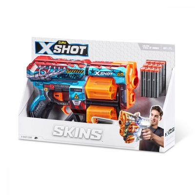 Product Παιδικό Όπλο Δράσης Zuru X-Shot Pattern Launcher G Skins-Dread (12 Darts) base image