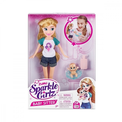 Product Κούκλα Zuru Sparkle Girlz Baby Sitter Sparkle  base image