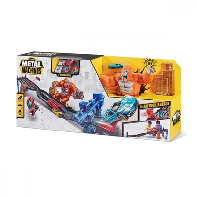 Product Αυτοκινητόδρομος Zuru Metal Machines Playset With 4 Tracks Gorilla Attack base image