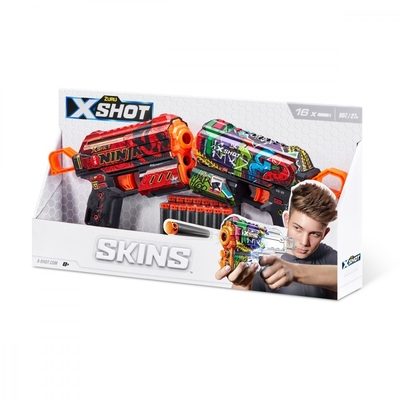 Product Παιδικό Όπλο Δράσης Zuru X-Shot Blaster Skins Flux 16 Darts base image