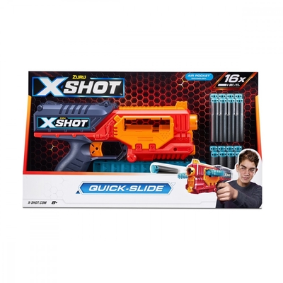 Product Παιδικό Όπλο Δράσης Zuru X-Shot Blaster Excel Quick Slide 16 Darts base image