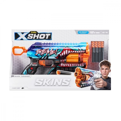 Product Παιδικό Όπλο Δράσης Zuru X-Shot Blaster Skins Griefer Thrasher 12 Darts base image