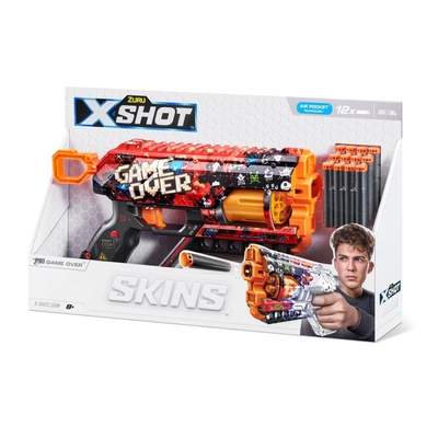 Product Παιδικό Όπλο Δράσης Zuru X-Shot Blaster Skins Griefer Game Over 12 Arrows base image