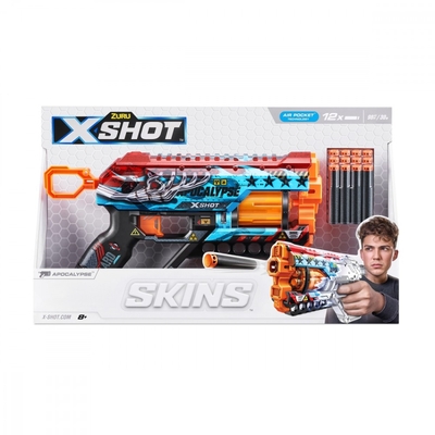 Product Παιδικό Όπλο Δράσης Zuru X-Shot Blaster Skins Griefer Apocalypse 12 Darts base image