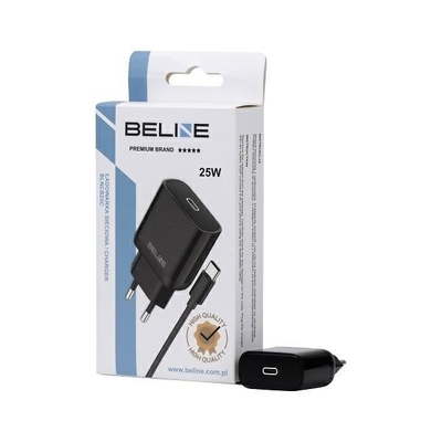 Product Φορτιστής Πρίζας Beline 25w Usb-C + Usb-C Cable, Black base image