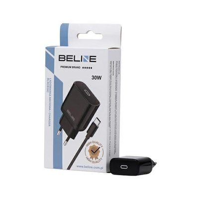 Product Φορτιστής Πρίζας Beline 30w Usb-C + Usb-C Cable, Black base image