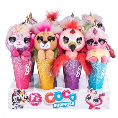 Product Λούτρινο Zuru Coco Surprise Plush In Cone Fantasy Cartoon 24 Pcs base image