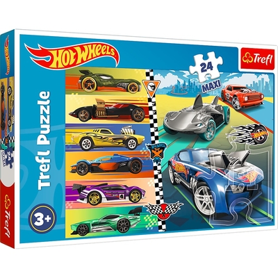 Product Παζλ 24 Κομμάτια Maxi Speed Cars Hot Wheels base image
