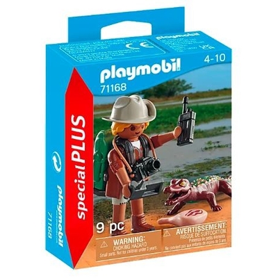 Product Φιγούρα Playmobil Researcher With Young Caiman base image