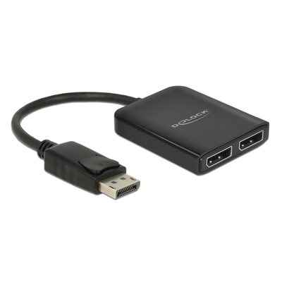 Product Αντάπτορας DisplayPort Delock Splitter σε 2x DisplayPort 87768, Dual Mode, MST, 4K base image