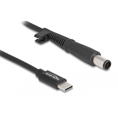 Product Καλώδιο Τροφοδοσίας Delock 87972, USB-C σε HP 7.4x5.0mm, 1.5m, μαύρο base image
