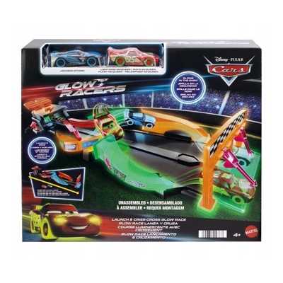 Product Αυτοκινητόδρομος Mattel Cars Set Night Race Track Glowing In The Dark base image
