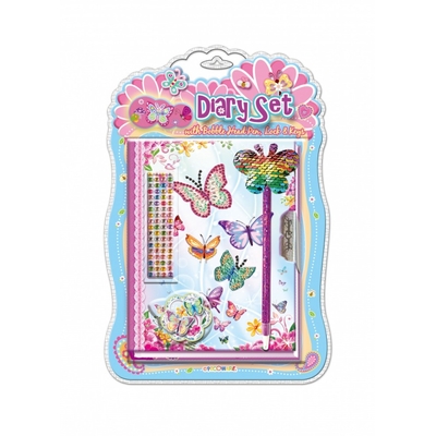 Product Σημειωματάριο Pulio Diary with a pen Pecoware - Butterflies 2 base image