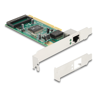 Product Κάρτα Δικτύου Delock Επέκτασης Pci σε 1X RJ45 Gigabit 88084, 1000Mbps base image