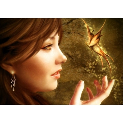 Product Παιδικές Χειροτεχνίες Norimpex Diamond Mosaic - Girl with a butterfly base image