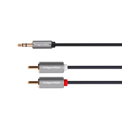 Product Καλώδιο RCA Kruger & Matz Stereo 3.5mm to 2xRCA 1.8m base image
