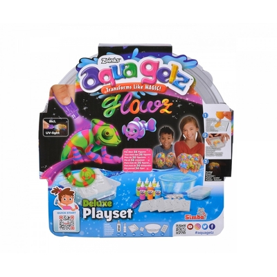 Product Παιδικές Χειροτεχνίες Simba Aqua Gelz Deluxe Set Glow in the Dark base image