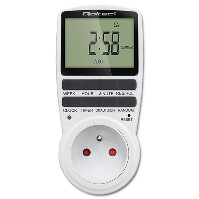 Product Χρονοδιακόπτης Ράγας Qoltec Electronic timer PC0628 with LCD base image
