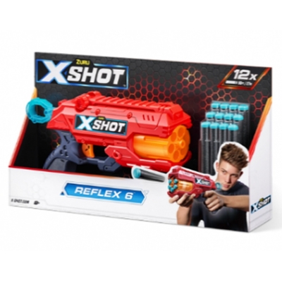 Product Παιδικό Όπλο Δράσης Zuru X-Shot Orange Excel Reflex Launcher (12 Darts) base image