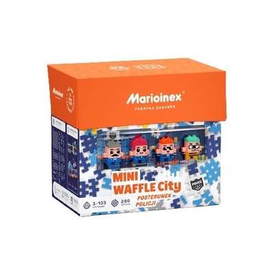 Product Παιχνίδι Κατασκευής Construction Blocks Marioinex Mini Waffle - Police Station base image