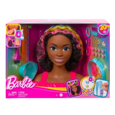 Product Κούκλα Mattel Barbie Styling Head Neon Rainbow Curly Hair base image