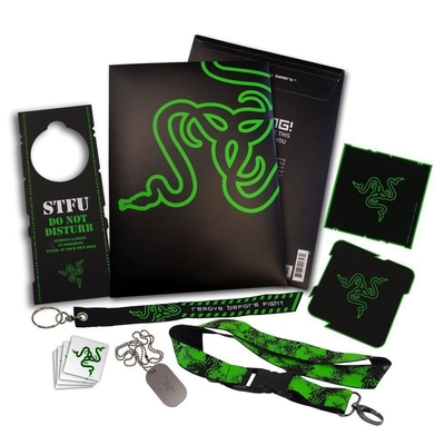 Product Αξεσουάρ Κονσολών Razer LEET PACK v3 (Coasters, lanyards, pina, stickers, tattoos & metal dog tag chain) base image