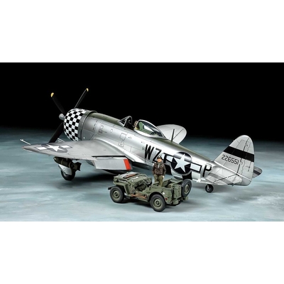 Product Φιγούρα Μοντελισμού Tamiya P-47d Thunderbolt Bubbletop W/1/4-Ton 4x4 base image