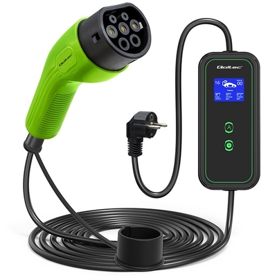 Product Φορτιστής Αυτοκινήτου Qoltec For Ev 2 In 1 Type2, 3.5kw base image