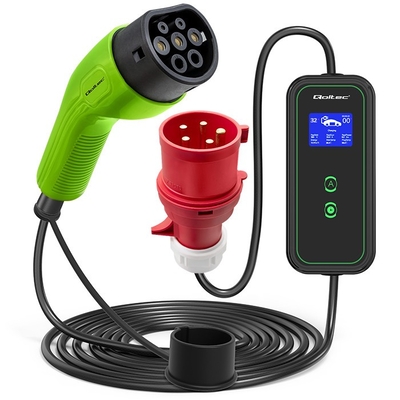 Product Φορτιστής Αυτοκινήτου Qoltec For Ev 2 In 1 Type2, 7kw, 230v base image
