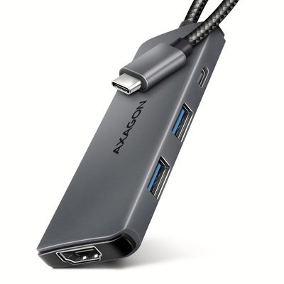 Product USB Hub Axagon Hmc-5h8k 2xusb-A Hdmi8k 1x Usb-C Pd100w Usb-C base image