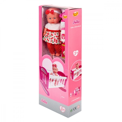 Product Μωρό Κούκλα Smily Play Julka with bed base image