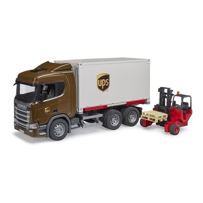 Product Bruder Vehicle Scania Super 560r Ups Container With Forklift base image