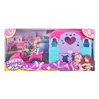 Product Κούκλα Zuru Sparkle Girlz 10.5 Inches Jeep With Camping Trailer base image