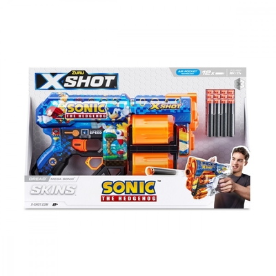 Product Παιδικό Όπλο Δράσης Zuru X-Shot Blaster Skins Dread Sonic (12 Darts) Maga base image