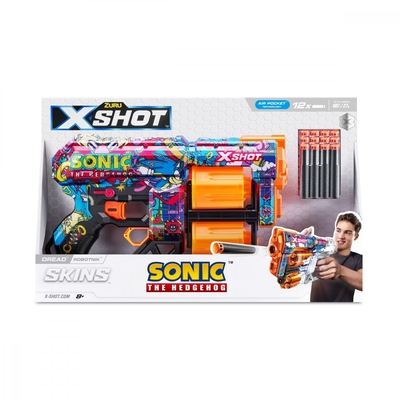 Product Παιδικό Όπλο Δράσης Zuru X-Shot Blaster Skins Dread Sonic (12 Darts) Worker base image