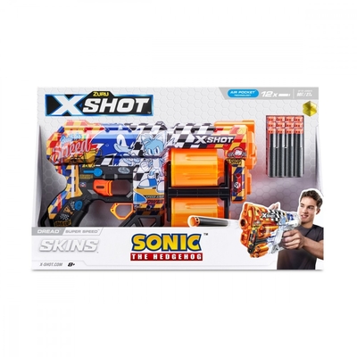 Product Παιδικό Όπλο Δράσης Zuru X-Shot Blaster Skins Dread Sonic (12 Darts) Super Speed base image