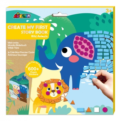 Product Παιχνίδι Κατασκευής Mg Dystrybucja Stickers My First Book With Mosaics - Wild Animals base image