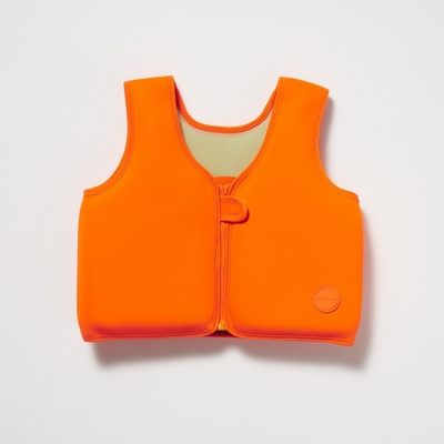 Product Swim Vest (3-6 Years) - Sonny The Sea Creature Neon Orange base image